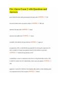 Fire Alarm Exam 2 with Questions and Answers