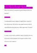 Women's Health&colon; ROSH REVIEW&vert; Questions and answers&vert; 100&percnt; Pass&vert; New 2026