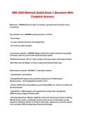 NRS 3026 Maternal Health Exam 1 Questions With Complete Answers 