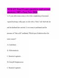 NUR 622 Final Exam&vert; questions and correct answers&vert; 100&percnt; Pass&vert; New 2026