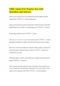 FIRE Alarm FAL Practice Test with Questions and Answers