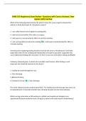 GNRS 555 Respiratory Exam Review - Questions with Correct Answers&vert; New  Update