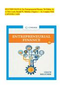 SOLUTION MANUAL For Entrepreneurial Finance&comma; 7th Edition by J&period; Chris Leach&comma; Ronald W&period; Melicher&comma; Chapters 1 - 16&comma; Complete With CAPSTONE CASES&lowbar;compressed&period;pdf