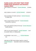TLETA CLASS 1879 POST TEST STUDY GUIDE Exam Questions and Answers &lpar;Latest 2026&rpar;