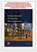 Test Bank for International Financial Management 9th Edition &lpar;2026&rpar; by Cheol S&period; Eun &ndash; ISBN 978-1260013870 &vert; Exam Questions & Solutions Manual