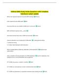 Indiana QMA Study Guide Questions with Complete  Solutions