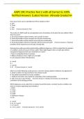 AAPC CRC Practice Test 2 with all Correct & 100&percnt; Verified Answers &vert;Latest Version &vert;Already Graded A&plus;