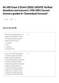 NU 650 Exam 3 EXAM &lpar;2026&rpar; UPDATE Verified Questions And Answers &vert; With 100&percnt; Correct Answers graded A&plus; Guaranteed Success&excl;&excl;