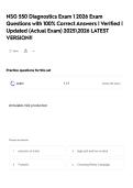 NSG 550 Diagnostics Exam 1 2026 Exam Questions with 100&percnt; Correct Answers &vert; Verified &vert; Updated &lpar;Actual Exam&rpar; LATEST VERSION&excl;&excl;