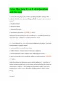 Galen Med Surg Exam 2 with Questions and Answers