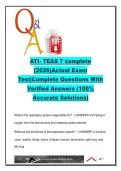 ATI TEAS 7 Complete Practice Exam 2026 &lpar;350&plus; Questions&rpar; &ndash; TEAS 7 &ndash; Nursing Admissions &ndash; Anatomy&comma; Biology&comma; Chemistry & Scientific Reasoning