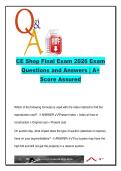 CE Shop Final Exam Practice Questions 2026 &lpar;120&plus; Q&A&rpar; &ndash; REL 301 &ndash; Real Estate Licensing &ndash; Appraisal&comma; Finance & Property Law