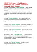 MNGT 4800 exam 1 Waddingham Questions and Answers &lpar;Top Grade Assured&rpar; 2026 Update&period;