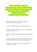 NSG 530 EXAM 1 Advanced  Pathophysiology &ndash; Wilkes STUDY GUIDE  2026&sol;2027 ACCURATE QUESTIONS WITH  VERIFIED CORRECT ANSWERS &vert;&vert;  ALREADY GRADED A&plus;  <REVISED NEWEST VERSION> 