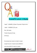 CrossFit Level 3 Study Guide 2026 &lpar;500&plus; Q&A&rpar; &ndash; CFL3 &ndash; CrossFit Level 3 Certification &ndash; Energy Systems&comma; Anatomy & Programming