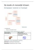 Hoofdstuk 1 - studie van het menselijk lichaam - anatomie 