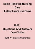 Basic Pediatric Nursing Care &ndash; Latest Exam Overview & Study Guide PDF