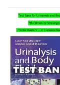 Complete Test Bank for Urinalysis and Body Fluids 7th Edition by Strasinger &vert; Verified Questions and Answers for All 17 Chapters &vert; Updated 2025