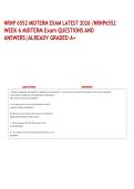 NRNP 6552 Midterm Exam Latest 2026 &sol; NRNP6552 Week 6 Midterm Exam Questions and Answers &vert; Already Graded A&plus;