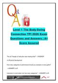 Level 1 The Body&ndash;Swing Connection TPI 2026 &lpar;300&plus; Q&A&rpar; &ndash; TPI Level 1 &ndash; Golf Biomechanics&comma; Screening & Big 12 Characteristics