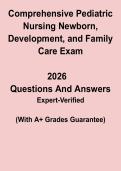 Comprehensive Pediatric Nursing &ndash; Newborn&comma; Development & Family Care Exam Study Guide PDF