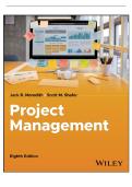 TESTBANK FOR Project Management in Practice&comma; 8th Edition Meredith INSTANT DOWNLOAD  TESTBANK