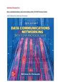 Solution Manual For data communications and networking with TCP&vert;IP Protocol Suite 6th Edition By behrouz forouzan&period;Latest 2026&period;