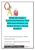 TEXES 268 Chapter 7 Constructed Response Tests &ndash; 24 Questions on Short Answer & Essay Assessment