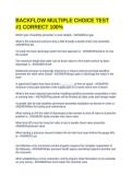 BACKFLOW MULTIPLE CHOICE TEST &num;1 CORRECT 100&percnt;
