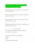 Galen Nur 242 Med Surg Actual Exam with Questions and Answers