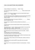 CHLH 243 QUESTIONS AND ANSWERS