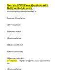 Barron-s CCRN Exam Questions With 100- Verified Answers&period;docx