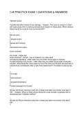CJE PRACTICE EXAM 1 QUESTIONS & ANSWERS