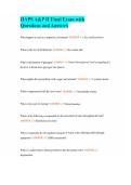 HAPS A&P II Final Exam with Questions and Answers