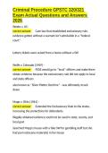 Criminal Procedure GPSTC 320 321 Exam Actual Questions and Answers 2026&period;docx