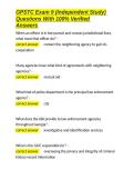 GPSTC Exam 9 &lpar;Independent Study&rpar; Questions With 100- Verified Answers&period;docx