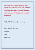 UBLIX ASSISTANT PRODUCE MANAGER EXAM  NEWEST 2026-2027 ACTUAL EXAM WITH COMPLETE  QUESTIONS AND CORRECT DETAILED ANSWERS  &lpar;100&percnt; VERIFIED ANSWERS&rpar; &vert;ALREADY GRADED A&plus;&vert;  BRAND NEW&excl;&excl;