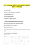 APMP Foundation Exam Q & A With complete solution &vert; RATED A&plus; 2026 NEW