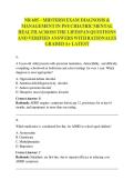NR 605 &ndash; MIDTERM EXAM DIAGNOSIS &  MANAGEMENT IN PSYCHIATRIC MENTAL  HEALTH ACROSS THE LIFESPAN QUESTIONS  AND VERIFIED ANSWERS WITH RATIONALES  GRADED A&plus; LATEST