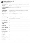 Certified Ethical Hacker &lpar;CEH&rpar; &sol; Exam Prep 2025 &sol; Score 100&percnt; Study Guide & Test Bank &sol; Latest Version