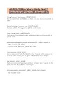 AAAE ACE Operations Study - Mod 2 Questions with Correct Answers 2026