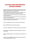 N144 FINAL EXAM QUESTIONS WITH ACCURATE ANSWERS 