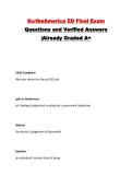 ScribeAmerica ED Final Exam Questions and Verified Answers &vert;Already Graded A&plus;