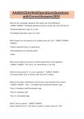 AAAE ACE Airfield Operations Questions with Correct Answers 2026