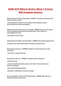 NURS 4516 Midterm Review &lpar;Week 1-4&rpar; Exam With Complete Answers 