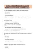 AAAE Certified Member Study Guide Questions with Correct Answers 2026&period;