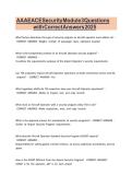 AAAE ACE Security Module 3 Questions with Correct Answers 2026