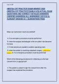 NBSTSA CST PRACTICE EXAM NEWEST 2026  &lpar;NBSTSA CST PRACTICE EXAM A & B&rpar; ACTUAL EXAM  QUESTIONS AND CORRECT DETAILED ANSWERS  &lpar;VERIFIED ANSWERS&rpar; ALL ANSWERED &lbrace;325 Q & A&rcub;  ALREADY GRADED A&plus; &vert; GUARANTEED PASS 