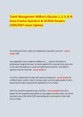 Talent Management Certification Exam 2026&sol;2027 &ndash; Practice & Real Exam Questions with Correct Answers &lpar;Bundle&rpar;