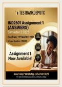 IND2601 Assignment 1 Answers Semester 2 2026 &vert; Unique Number 738659 &vert; Customary Law &vert; Fully Explained Solutions